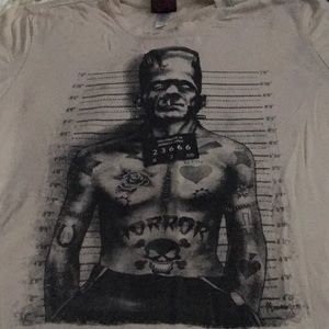 Goth tee Frankenstein